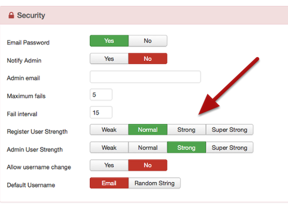 wordpress registration security