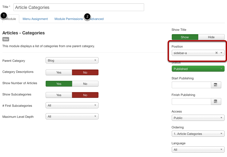 joomla-categories